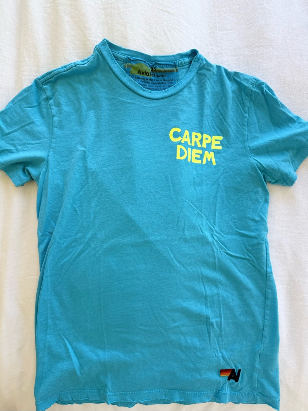 Aviator Nation Turquoise Tee